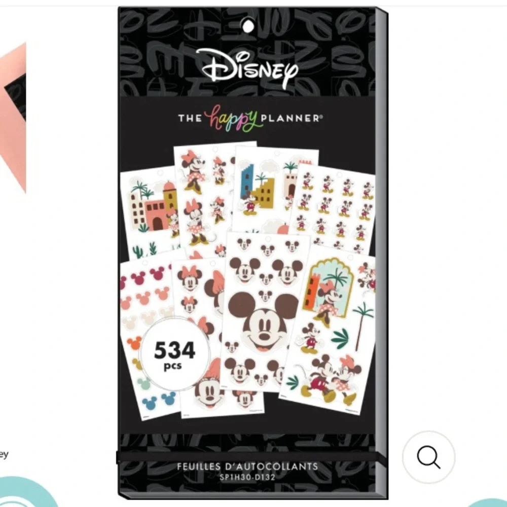 NIP Disney Oasis Adventure Classic Accessory Pk & Sticker Pack-The Happy Planner